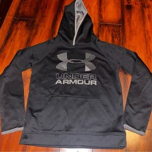 Youth Girls size Large 14 Under Armour Black Hoodie